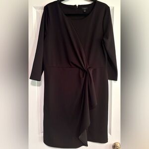 Talbots Stretch Crepe Twist Front Dress, size 14